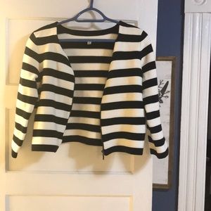 Black and white jacket